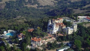 vue du ciel Hearst Castle