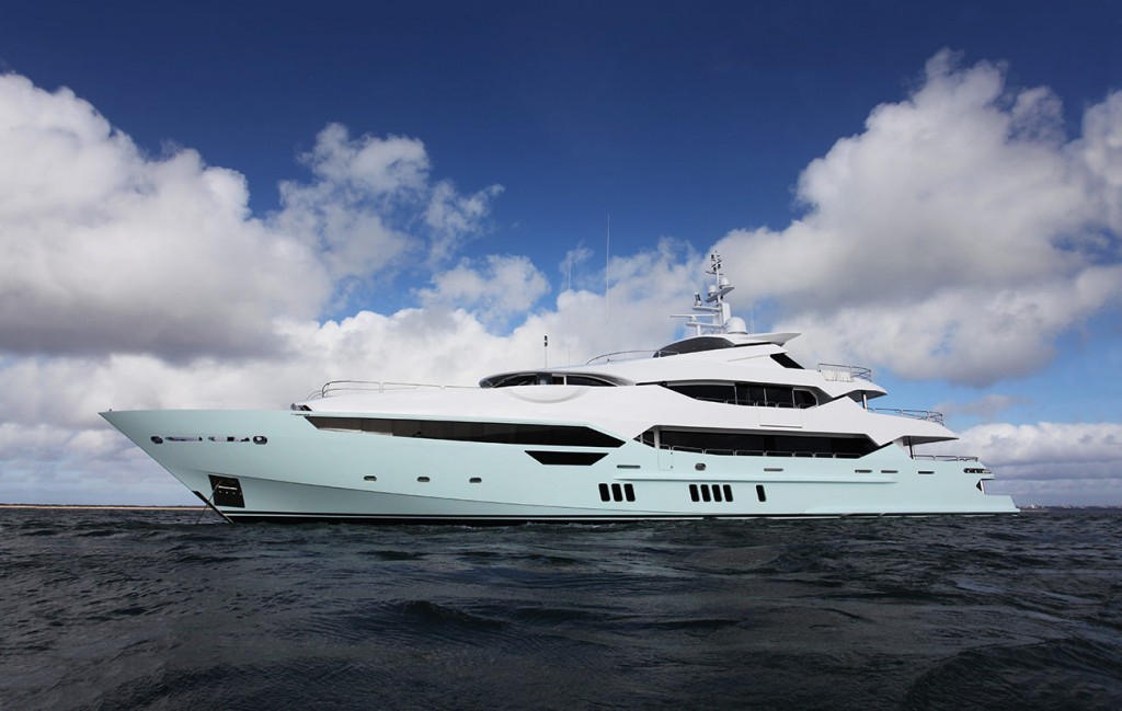 The majestic 155 Yacht at Sea