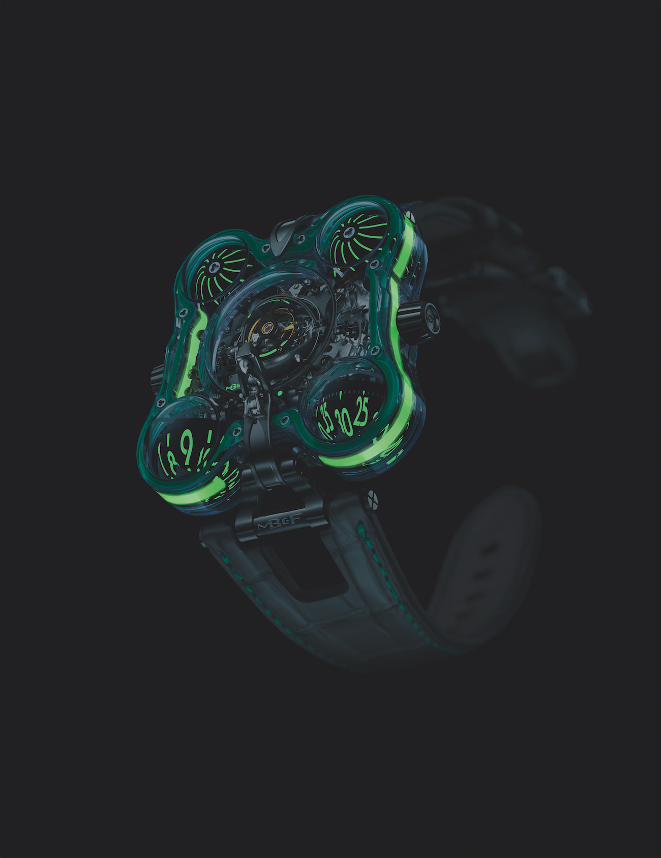La Montre Héros Alien Nubeo OAO Automatic Limited Edition Alien Green