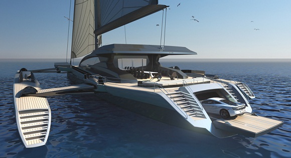 Ultraluxum Cxl Trimaran A Flotteurs Retractables Le Magazine Sur L Actualite Du Luxe Themilliardaire